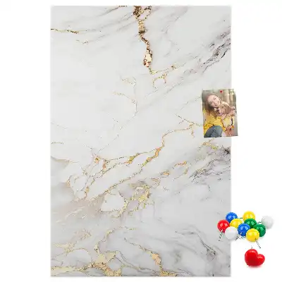 Prikbord van kurk Decoratief marmer