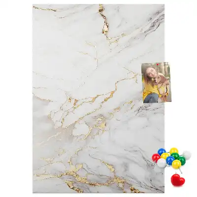 Prikbord van kurk Decoratief marmer