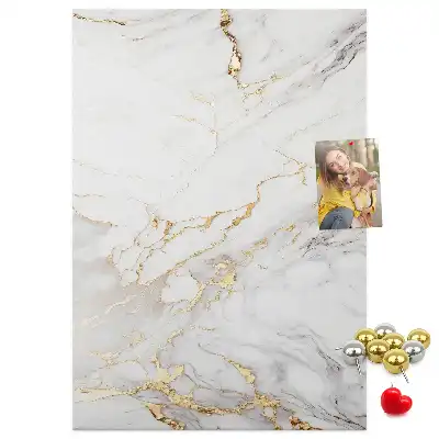 Prikbord van kurk Decoratief marmer