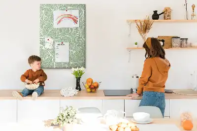 Prikbord van kurk Groot bladmotief