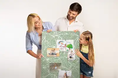Prikbord van kurk Groot bladmotief