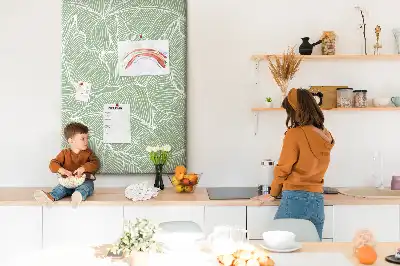 Prikbord van kurk Groot bladmotief