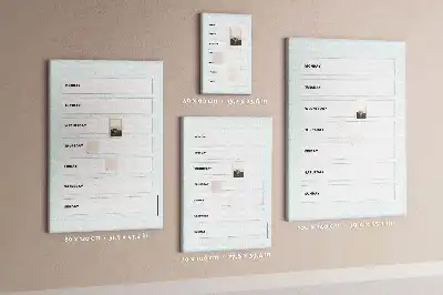 Prikbord van kurk Weekschema