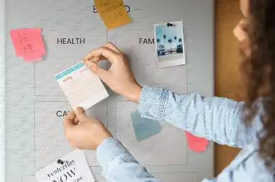 Prikbord van kurk Gezondheidsplanner