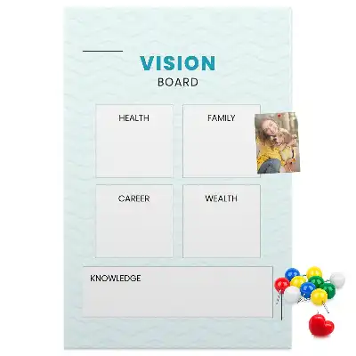 Prikbord van kurk Gezondheidsplanner