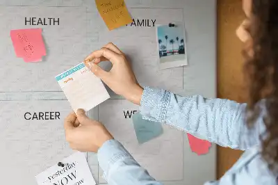 Prikbord van kurk Gezondheidsplanner
