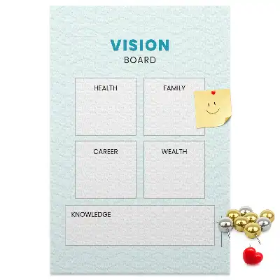 Prikbord van kurk Gezondheidsplanner