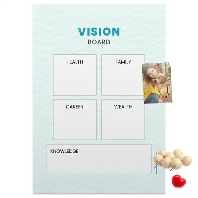 Prikbord van kurk Gezondheidsplanner
