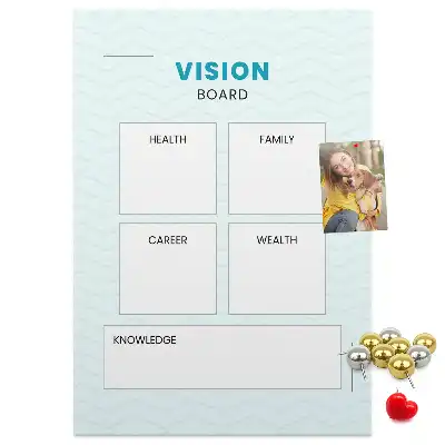 Prikbord van kurk Gezondheidsplanner