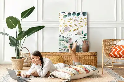 Prikbord van kurk Bloemenpatroon