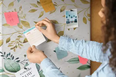 Prikbord van kurk Bloemenpatroon