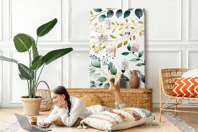 Prikbord van kurk Bloemenpatroon