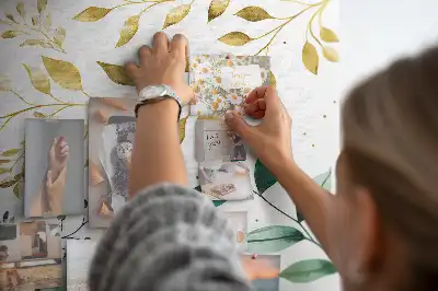 Prikbord van kurk Bloemenpatroon