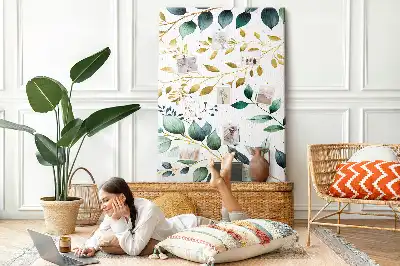 Prikbord van kurk Bloemenpatroon