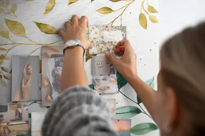 Prikbord van kurk Bloemenpatroon