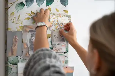 Prikbord van kurk Bloemenpatroon