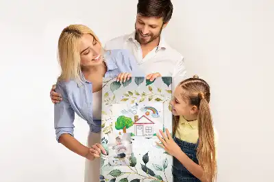 Prikbord van kurk Bloemenpatroon