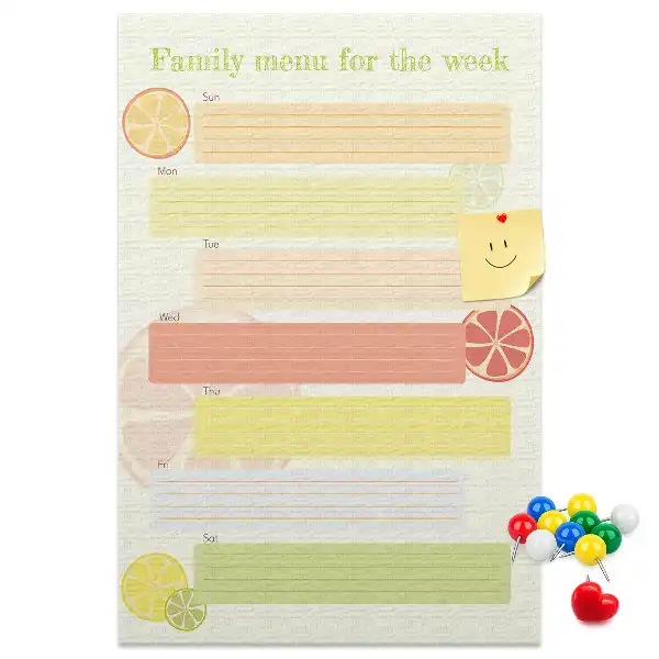 Prikbord Menuplanner
