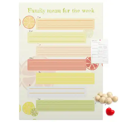 Prikbord Menuplanner