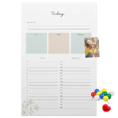 Prikbord van kurk Dagplanner
