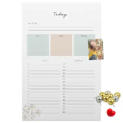 Prikbord van kurk Dagplanner