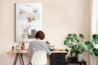 Prikbord van kurk Dagplanner