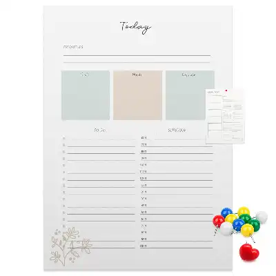 Prikbord van kurk Dagplanner