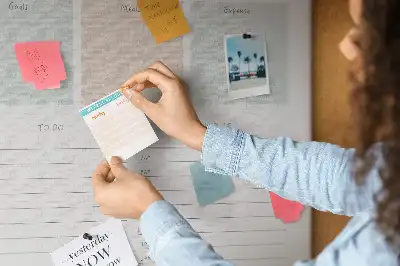 Prikbord van kurk Dagplanner