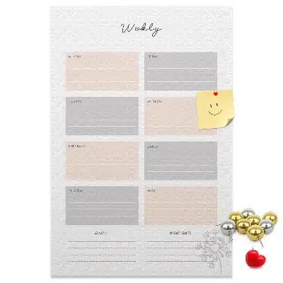 Prikbord Weekplanner