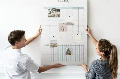 Prikbord van kurk Maandplanner