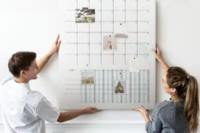 Prikbord van kurk Maandplanner