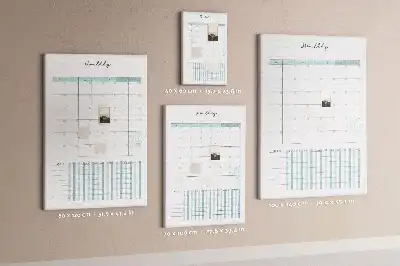 Prikbord van kurk Maandplanner