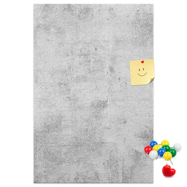 Prikbord van kurk Betonnen muur