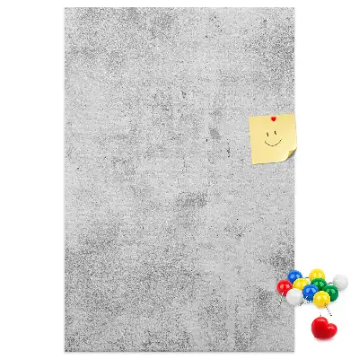Kurk prikbord met betonnen muur design