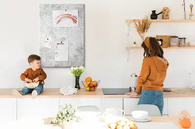 Prikbord van kurk Betonnen muur