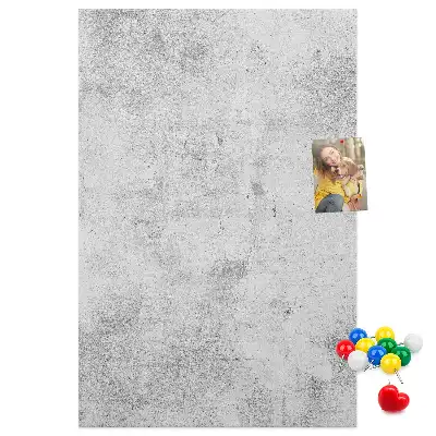 Prikbord van kurk Betonnen muur