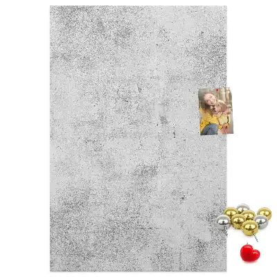 Prikbord van kurk Betonnen muur