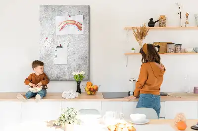 Prikbord van kurk Betonnen muur