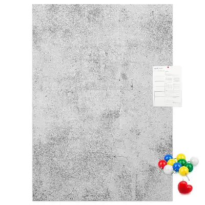 Prikbord van kurk Betonnen muur