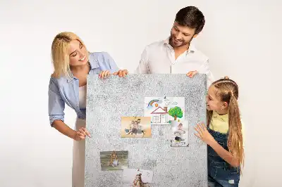 Prikbord van kurk Betonnen muur