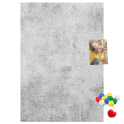 Prikbord van kurk Betonnen muur