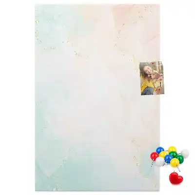 Prikbord van kurk Abstractie in pastelkrijt