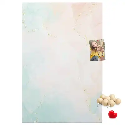 Prikbord van kurk Abstractie in pastelkrijt