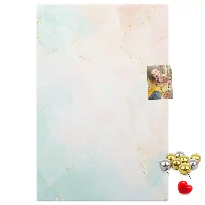 Prikbord van kurk Abstractie in pastelkrijt