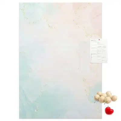 Prikbord van kurk Abstractie in pastelkrijt