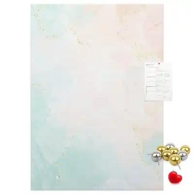 Prikbord van kurk Abstractie in pastelkrijt