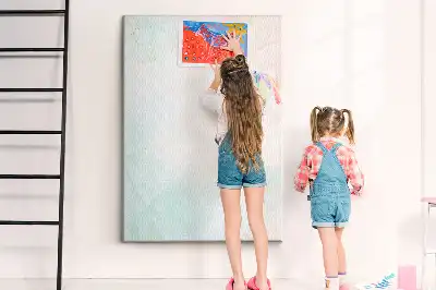 Prikbord van kurk Abstractie in pastelkrijt