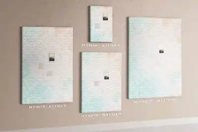 Prikbord van kurk Abstractie in pastelkrijt