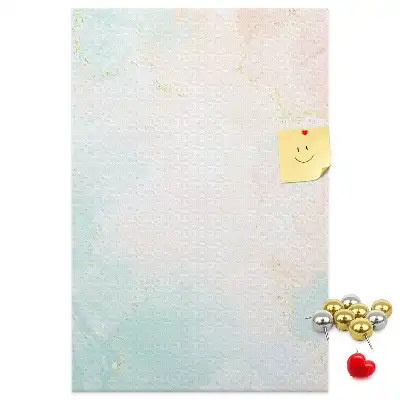 Prikbord van kurk Abstractie in pastelkrijt