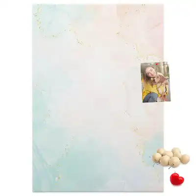 Prikbord van kurk Abstractie in pastelkrijt